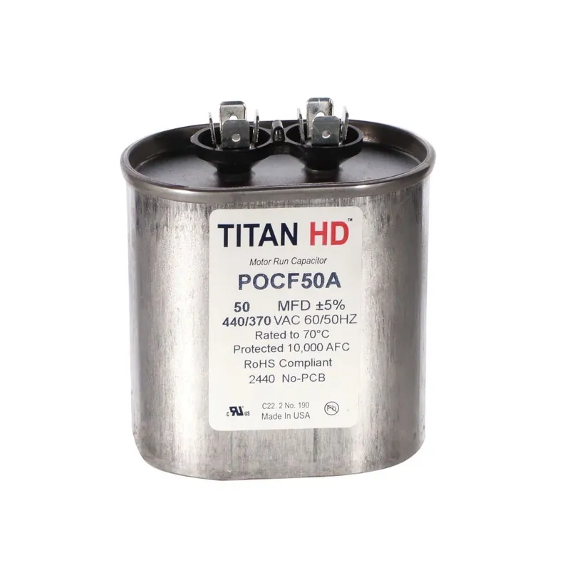 CAP RUN 50uF 440V OVL 3.5″ X 2″ X 2.91″