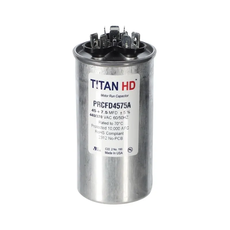 CAP RUN 45+7.5uF 440V RND 2″ X 3.88″