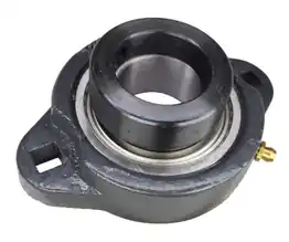 1-7/16" Ductile Iron Two Bolt Flange Bearing W/ Lock Collar SAFTD207-23G, GVFTD-1-7/16, VF2E-123M