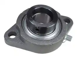 1-3/16" Light Duty Two Bolt Flange Bearing W/ Lock Collar ALF206-19G, FHLF206-19G, KHLFL206-19