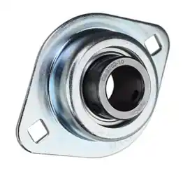 5/8" Rigid Flush Mount Pressed Steel Two Bolt Flange Bearing CSBPFL202-10M, FHSR202-10-2FM
