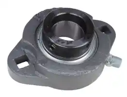 1" Ductile Iron Two Bolt Flange Bearing W/ Lock Collar SAFTD205-16G, GVFTD-1, VF2E-116M
