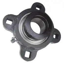 1-1/2" Four Bolt Ductile Flange Bearing with Locking Collar SAF4X208-24G, FHF4X208-24G