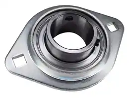 1-7/16" Pressed Steel Two Bolt Flange Bearing SBSFL207-23, SBPFL207-23