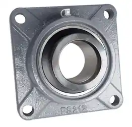 2-3/8" Four Bolt Flange Bearing W/ Lock Collar HCFS212-38