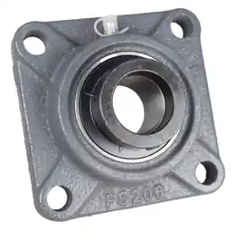 1-3/16" Four Bolt Flange Bearing W/ Lock Collar HCFS206-19