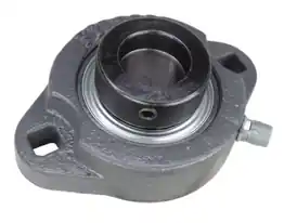 7/8" Ductile Iron Two Bolt Flange Bearing W/ Lock Collar SAFTD205-14G, GVFTD-7/8, VF2E-114M