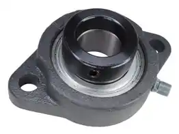 1-1/8" Light Duty Two Bolt Flange Bearing W/ Lock Collar ALF206-18G, FHLF206-18G, KHLFL206-18