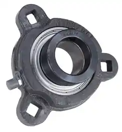 1-3/16" Three Bolt Flange Bearing W/ Lock Collar SATRD206-19G