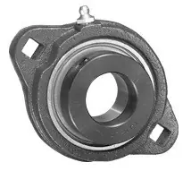 1-3/16" Ductile Iron Two Bolt Flange Bearing W/ Lock Collar SAFTD206-19G