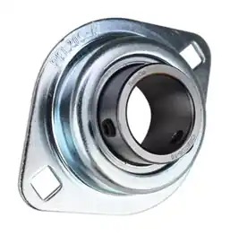1" Rigid Flush Mount Pressed Steel Two Bolt Flange Bearing CSBPFL205-16M, FHSR205-16-2FM