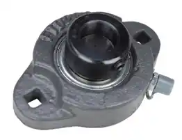 5/8" Ductile Iron Two Bolt Flange Bearing W/ Lock Collar SAFTD202-10G, GVFTD-5/8, VF2E-110M