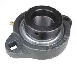 1-3/8" Ductile Iron Two Bolt Flange Bearing W/ Lock Collar SAFTD207-22G, GVFTD-1-3/8, VF2E-122M