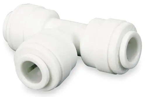 John Guest 3/8 in. Union Tee - White Inch Acetal Fitting - 3/8 in. - 10