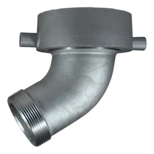 JME ATCT30 5 in. x 3 in. Aluminum Railroad Tank Car Connection Style T x Male NPT Elbow