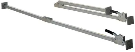 Vestil Two Piece Steel Folding Galvanized Cargo Bar - 88 to 116in.