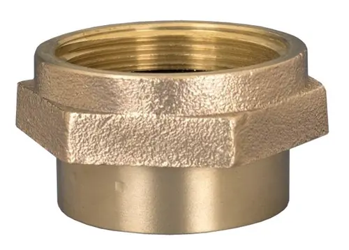 Dixon 2 1/2 in. NPT - 2 1/2 in. NH (NST) Brass Double Female Hex Nipple