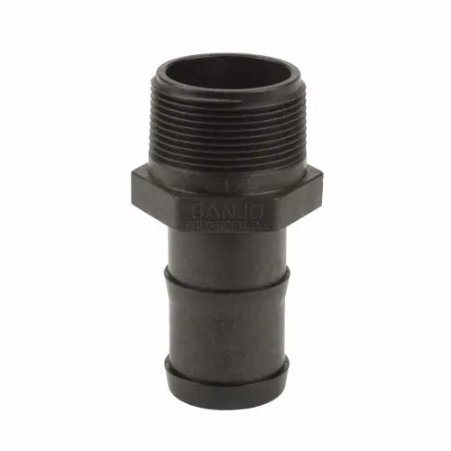 Banjo Poly 1 1/2 in. NPT x 1 1/2 in. Straight Hose Barb - Sch. 80