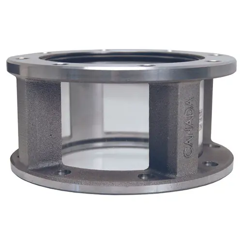 Dixon 4 in. x 3-1/4 in. TTMA Flanged Short Sight Flow Indicator