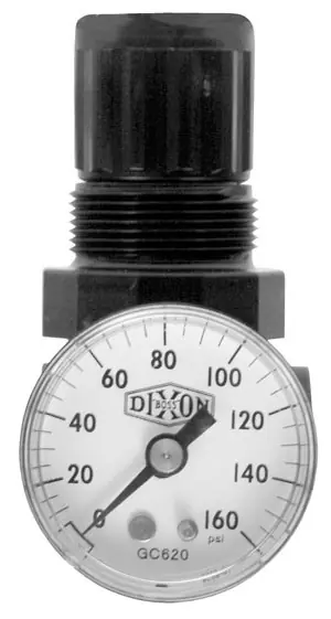 Dixon Series 1 R07 1/4 in. Mini Regulator With Gauge