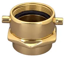Dixon 2 1/2 in. NH(NST) x 3 in. NPT Brass Pin Lug (Open Snoot) Female Swivel Adapters