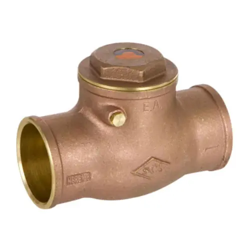 Smith Cooper 1 1/4 in. Sweat Lead Free Brass 200 WOG Check Valve
