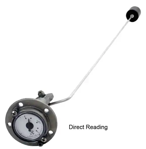Rochester Gauges 6700 Series SAE 5 Bolt Top Mounting Adjustable Direct Reading Magnetic Gauge