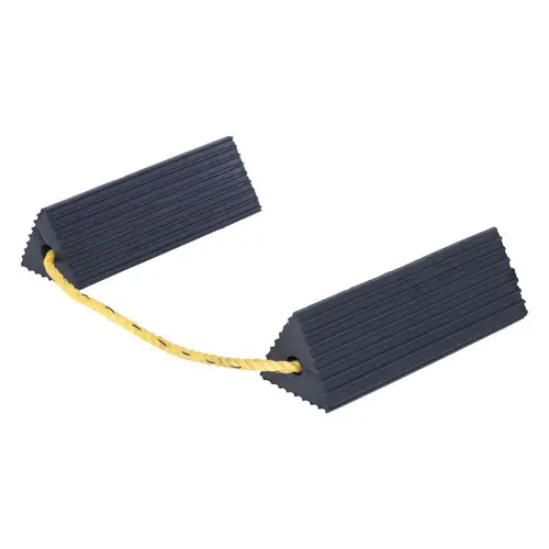 Vestil Airline Rubber Wheel Chock w/ 14 in. Rope