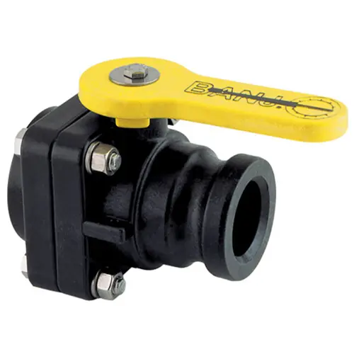 Banjo Stubby Valve 2 in. M Adapter x 2 in. F NPT Standard Port Ball Valve