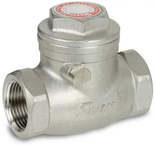 Sharpe 2 1/2 in. Socket Weld Stainless Steel 200 WOG Swing Check Valve