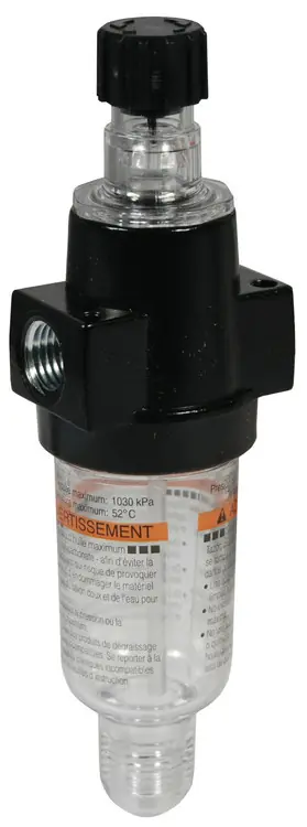 Dixon Wilkerson 1/4 in. L03 Miniature lubricator with Transparent Bowl & Guard