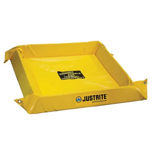 Justrite Maintenance Spill Berms - 40 Gallons - 4 ft x 4 ft - 4 in