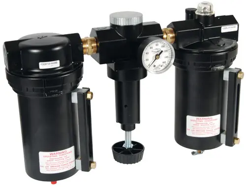 Wilkerson C31 1 in. Jumbo Combo Unit with Metal Bowl & Sight Glass - Auto Drain