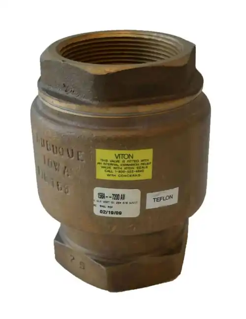 Morrison Bros. 158A Series 3 in. NPT Brass Vertical Check and Back Pressure Valve