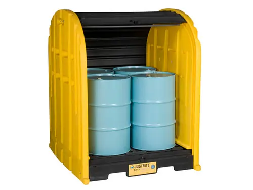 Justrite EcoPolyBlend DrumSheds - 4 Drum Shed