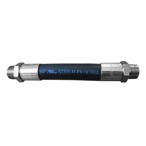 OPW 66H Series 3/4 in. x 9 in. Steelflex Whip Hose for E25 & B20 w/ Chrome Crimped Male Ends