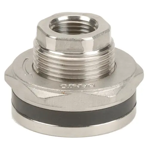 Banjo 1/2 in. 316 SS Bulkhead EPDM Fitting