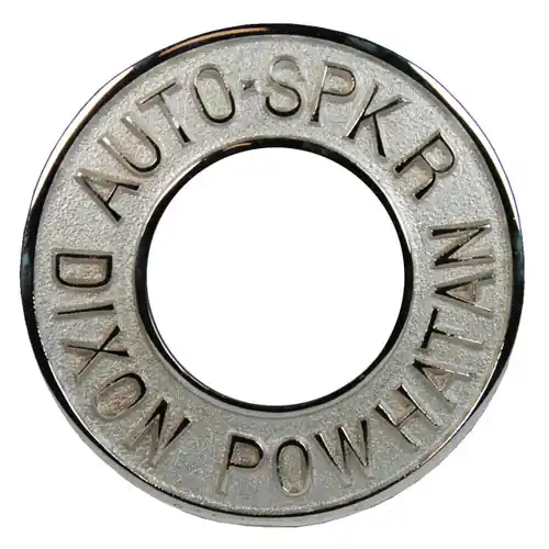 Dixon 2 1/2 in. Pipe Chrome Plated Round Identification Auto-Sprinkler Plate