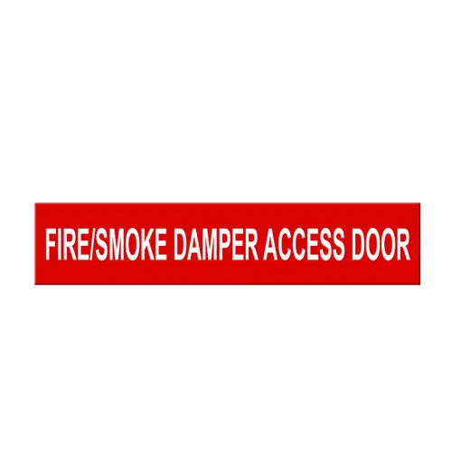Marking Services Self-Adhesive Pipe Markers - Legend "Fire/Smoke Damper Access Door"