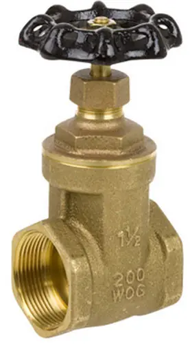 Smith Cooper 1 in. Brass 200 WOG Full Port Gate Valve - Threaded