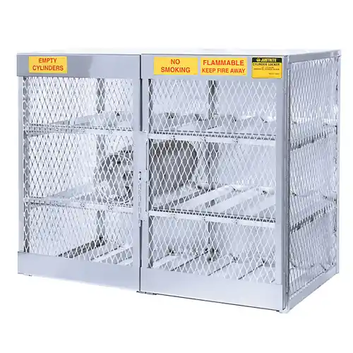 Aluminum LPG Cylinder Lockers Horizontal Storage - Twelve 20 or 33 lb