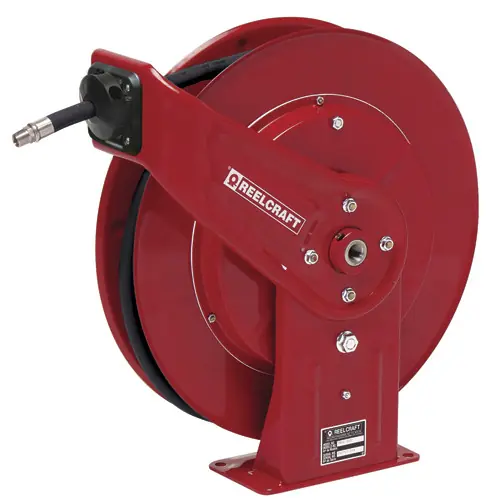 Reelcraft Series 7000 Heavy Duty Grease Hose Reel - Reel & Hose - 3/8" x 50'