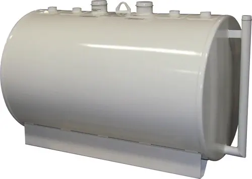JME Tanks 1000 Gallon 10 Gauge Double Wall UL142 Skid Tank w/ Drain