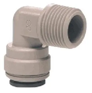 John Guest Gray Inch Acetal Fittings - Fixed Elbows - 1/4 in. - 1/8 in. - 10