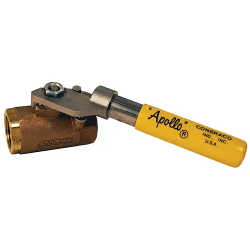 Dixon 2 in. NPT Deadman Spring Return Handle Bronze Ball Valves - Standard Port