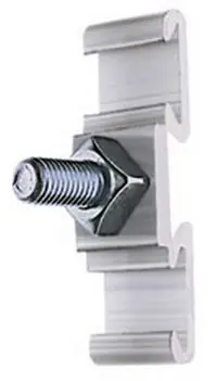 BAND-IT 1 1/2 in. x 5 1/4 in. Mounting Plates w/ 2 in. Long 5/8 in. Plated Bolt