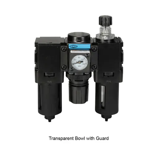 Wilkerson C08 Miniature Combo Unit with Transparent Bowl & Guard - Auto Drain