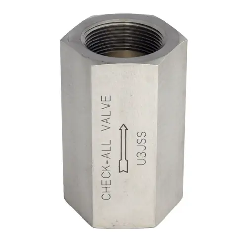 Check-All Valve 2 in. NPT Carbon Steel Threaded Low-Pressure Check Valves