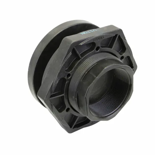 Banjo 4 in. Poly Bulkhead FKM (FKM Type) Tank Fitting