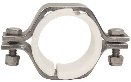 Dixon Sanitary B24PV Series 2 1/2 in. Pipe Size Hex Hangers w/ Polyproylene Sleeves